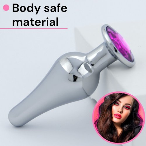 Sensual Anal plug Diamond 10 cm grafit