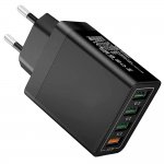 Verk 06286 Rýchlonabíjačka 4x USB 3.0 Quick Charge čierna