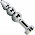 Sensual A37-2 Anal plug Diamond 10 cm stříbrná