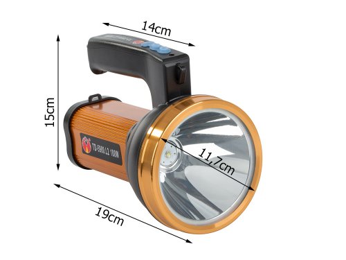 Verk 08309 LED svítilna CREE XML-L2, 100 W, zlatá