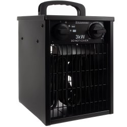 Kaminer 21872 Elektrický vykurovací ventilátor 3000 W, 514m3/h, IPX4, čierna