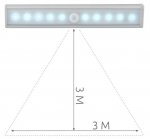 Verk 12281 LED osvětlení s pohybovým senzorem 10 LED, 4x AAA