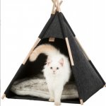 Verk 19377 Jaskynka teepee 55 x 65 x 55 cm čierna