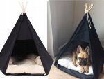 Verk 19377 Jaskynka teepee 55 x 65 x 55 cm čierna