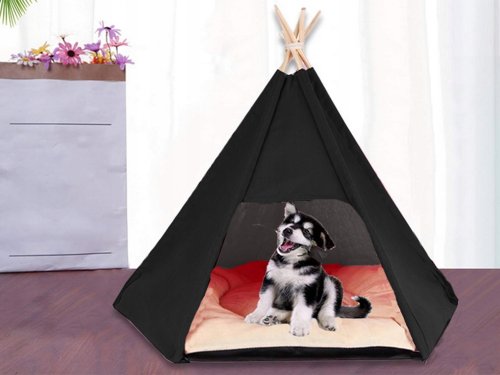 Verk 19377 Jaskynka teepee 55 x 65 x 55 cm čierna