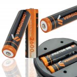 Vergionic 7111 Batéria 18650 Li-ion, 3.7V, 2600 mAh, 2 ks