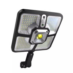 Izoxis 22736 Pouliční osvětlení solární 220 LED COB, IP65, 8 W, černé