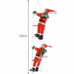 Ruhhy 22519 Vianočné dekorácie Santa Claus na rebríku 120 cm