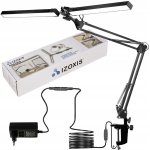 Izoxis 23080 Multifunkčná nastaviteľná stolná lampa 168 LED, 24W, 3200-6000k, čierna