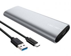 Verk 06312 Externý adaptér M.2 SSD na USB 3.0 strieborný