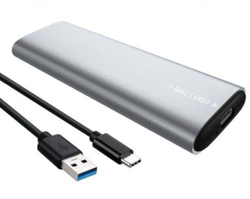 Verk 06312 Externý adaptér M.2 SSD na USB 3.0 strieborný