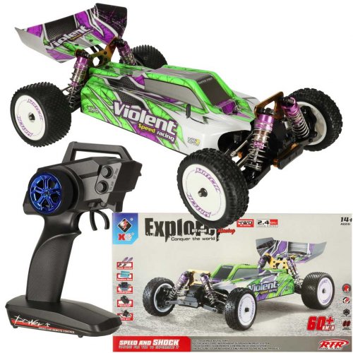 WLtoys RC Speed ​​Racing 1:10, 4WD, 2.4Ghz zelené