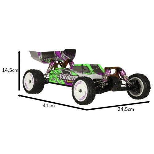 WLtoys RC Speed ​​Racing 1:10, 4WD, 2.4Ghz zelené