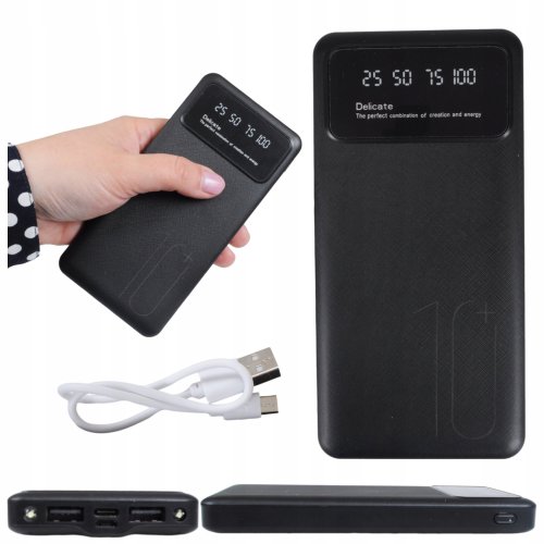 AFF 3644 Powerbanka 15 000 mAh 2.1A , USB kabel + LED svítilna 