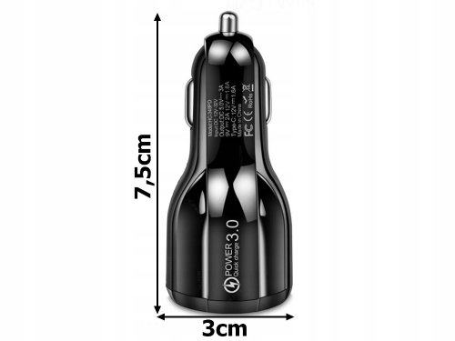 Verk 10101 Autonabíjačka 2xUSB, Quick Charge 3.0