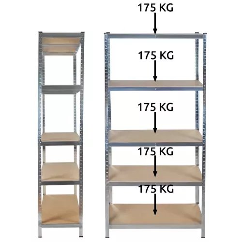 Malatec 23768 Regál 180 x 90 x 40 cm 