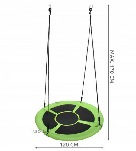 Malatec 23515 Hojdací kruh 120 cm zelený