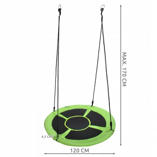 Malatec 23515 Hojdací kruh 120 cm zelený