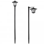 Gardlov 23548 Záhradná solárna LED lampa do zeme 55 - 157 cm, IP44, 600 mAh