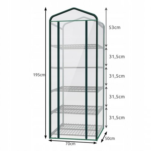 Malatec 23359 Prenosný fóliovník 195 x 70 x 50 cm