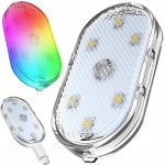 Verk 10105 Osvětlení do interiéru auta, dotykové, 6 LED, RGB