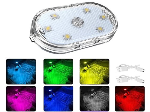 Verk 10105 Osvětlení do interiéru auta, dotykové, 6 LED, RGB