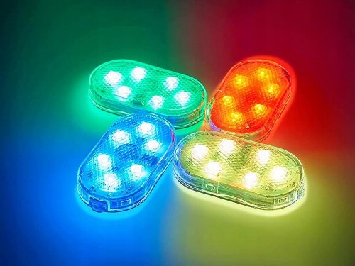 Verk 10105 Osvetlenie do interiéru auta, dotykové, 6 LED, RGB