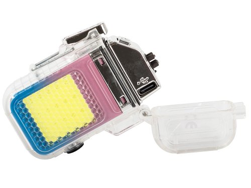 Verk 24478 Plazmový vodeodolný USB zapaľovač s LED COB svietidlom