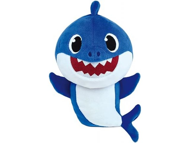 GGV Plyšový žralok Baby Shark, 21 cm, modrá