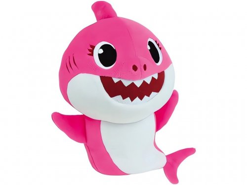 GGV Plyšový žralok Baby Shark, 21 cm, žlutá