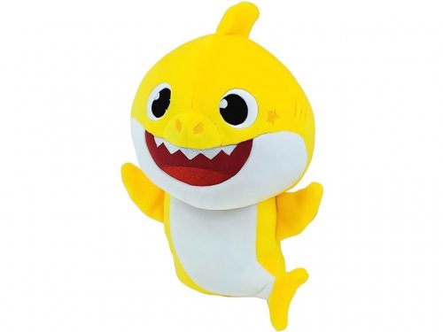 GGV Plyšový žralok Baby Shark, 21 cm, žlutá