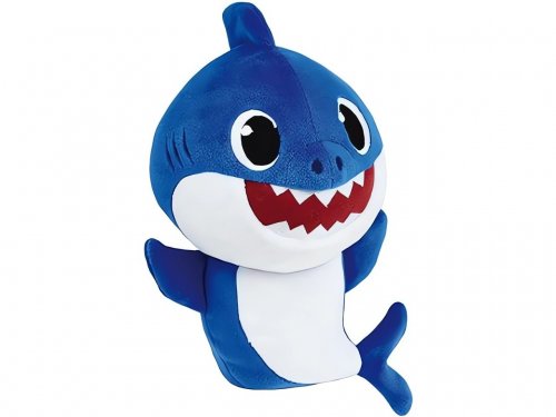 GGV Plyšový žralok Baby Shark, 21 cm, žltá