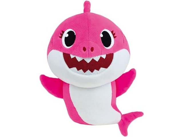 GGV Plyšový žralok Baby Shark, 21 cm, žlutá