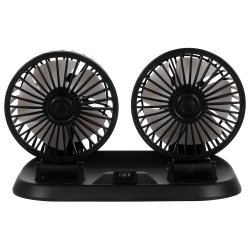 Xtrobb 23222 Dvojitý ventilátor do auta čierny