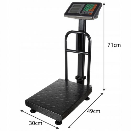 Malatec 23537 Můstková digitální váha do 150 kg / 50 g, černá