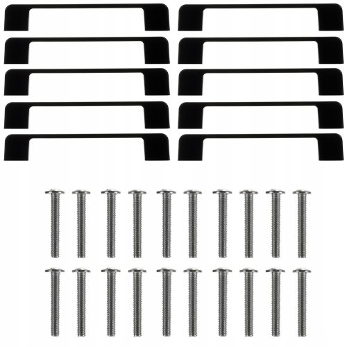 Ruhhy 24190 Nábytkové úchytky 96 mm, 10 ks čierna