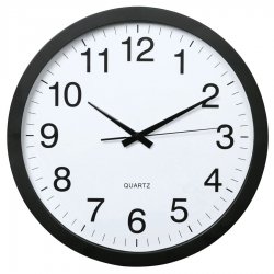 AFF 1095 Nástenné hodiny analógové 18 cm, čierna