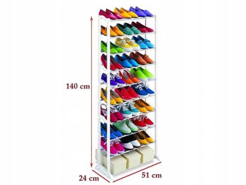 Verk Skladací botník Amazing Shoe Rack 30 párov biela