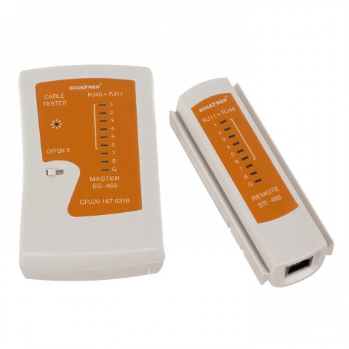 Bigstren 22166 Kabelový tester RJ11, RJ45, LED kontrola