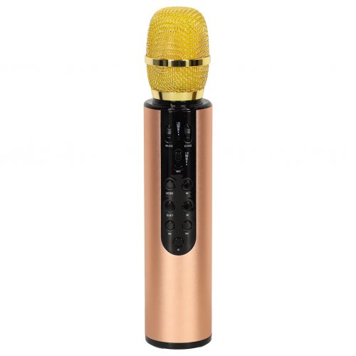 KIK KX3382 Karaoke Bluetooth mikrofon, 2000mAh zlatý