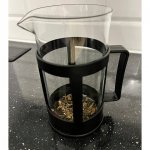 Ruhhy 24565 Konvice na kávu, French press, čaj 1000 ml sklo 