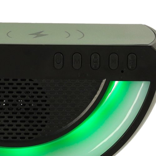 KIK KX3383 Multifunkční Bluetooth reproduktor RGB s bezdrátovou nabíječkou, černý