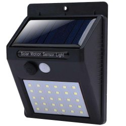 Verk 01390 Solární venkovní 30 LED SMD osvětlení s pohybovým senzorem 