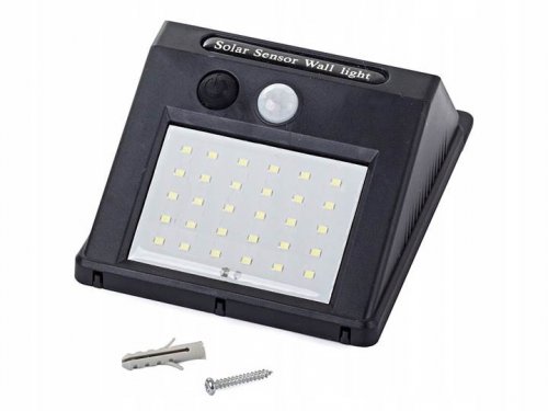 Verk 01390 Solárne vonkajšie 30 LED SMD osvetlenie s pohybovým senzorom