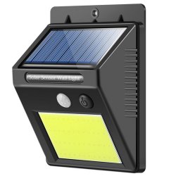 Verk 01391 Solárne vonkajšie 48 LED COB osvetlenie s pohybovým senzorom