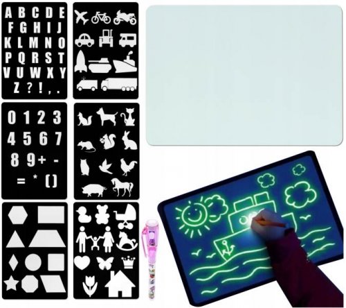 ISO 9179 Svítící tabule na kreslení GlowTab A4