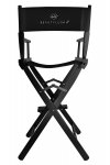 Beautylushh 9917 Dřevěná skládací kosmetická židle černá