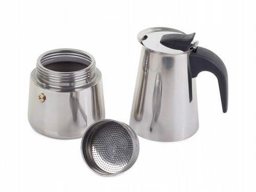 Verk 07007 Moka konvice 6 - 300 ml - stříbrná