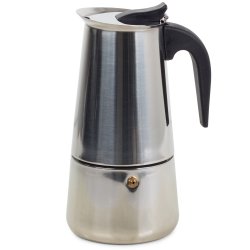 Verk 07008 Moka konvice 9 - 450 ml - stříbrná