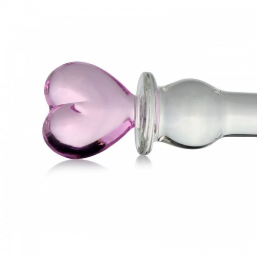 Sensual Dildo skleněné 20.5 cm růžová